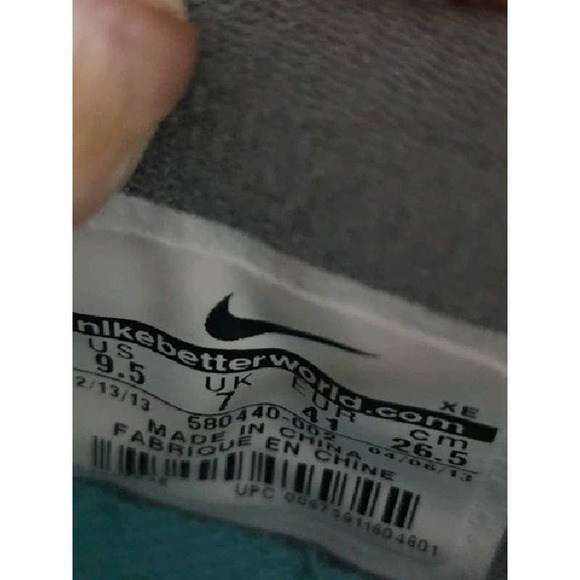 Nike Flex 2013 Run Low Size 9.5 Womens 006203 Gray Purple Running Sneakers Shoes - Picture 7 of 7